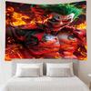 The clown's Fiery Rise Tapestry, Unique Design Tapestry, Wall Decor for Bedroom,Livingroom, Playroom,Heartwarming Fan Holiday Gifts