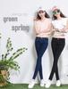 Tmavě modré dámské skinny džíny s nízkým pasem ve stylu korejském, strečové, slim fit