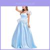 Cinderella Cosplay Cinderella Princess Dress With Tulle Skirt For Women Halloween