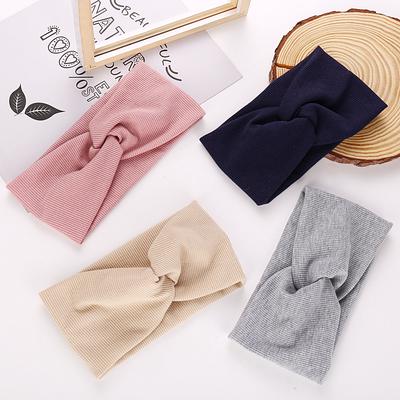 Fashion Headband Threaded Cotton Cross Headband  Yoga Headband Sports Elastic Headband