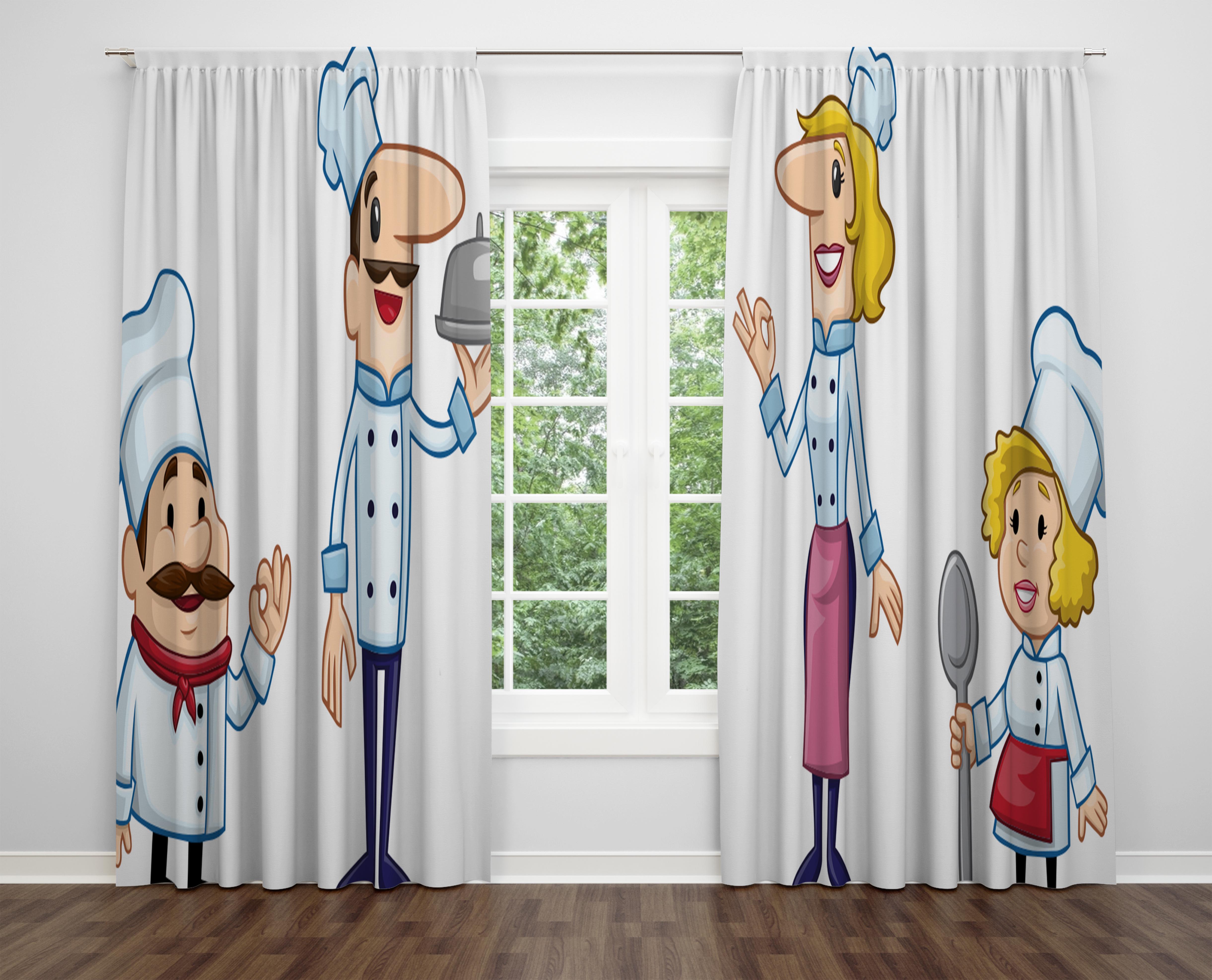 

Декоративний дизайн, високоякісна бавовняна тканина, ви можете вибрати одну або подвійну фіранку з крила 1 piece різнокольоровий