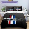Mustang 3pcs Bedding Set Duvet Cover Closure Includes 1 Duvet Cover & 2 Pillowcases for All Seasons Bedroom Home Dorm Decor