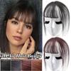 Synthetic Hair Neat Headwear Topper 3D Women Fake Hair Bangs Wig Fringe Front Wigs Air Bangs