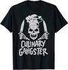 Min NEW LIMITED Chef Culinary Gangster Men Women Cook Skull Cooking Knife T-Shir
