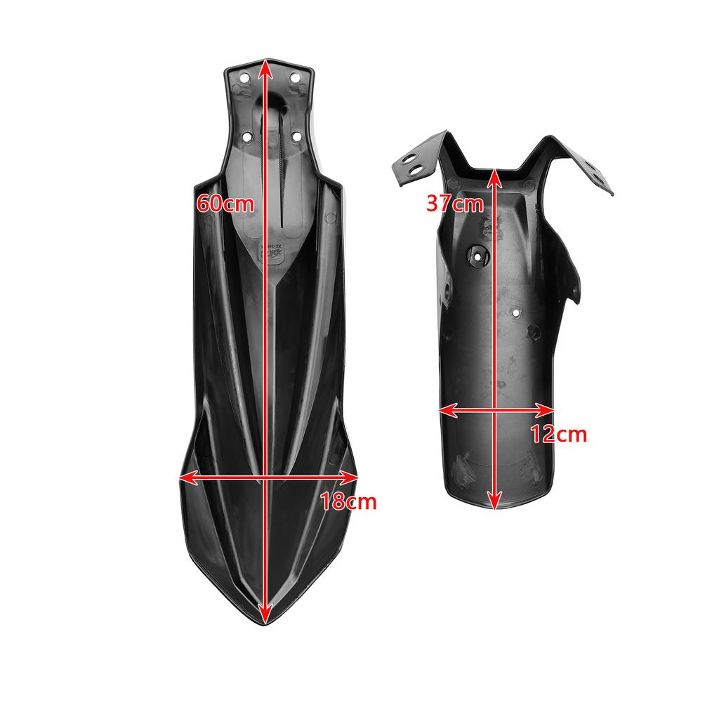 High Front Fender Mudguard Fairing For Yamaha Tenere 700 2019-2024 Black