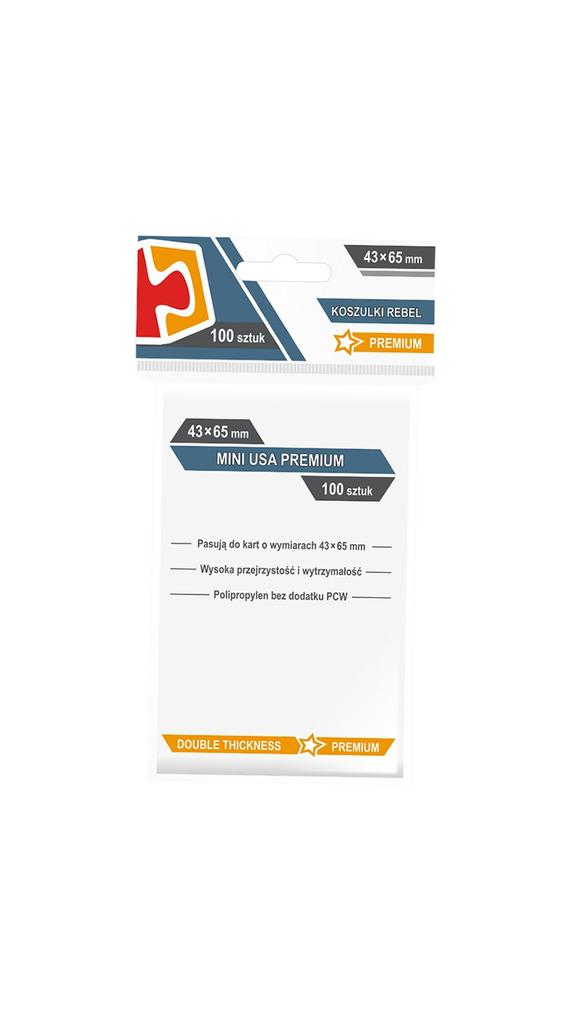 Rebel Card Sleeves (43 x 65 mm). Mini USA Premium 100 pieces