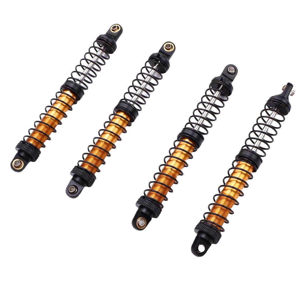 4pcs 110mm RC Shock Absorber Damper Dual Stage Spring Shocks for 1 10 RC Crawler Car Upgrade Parts Gold