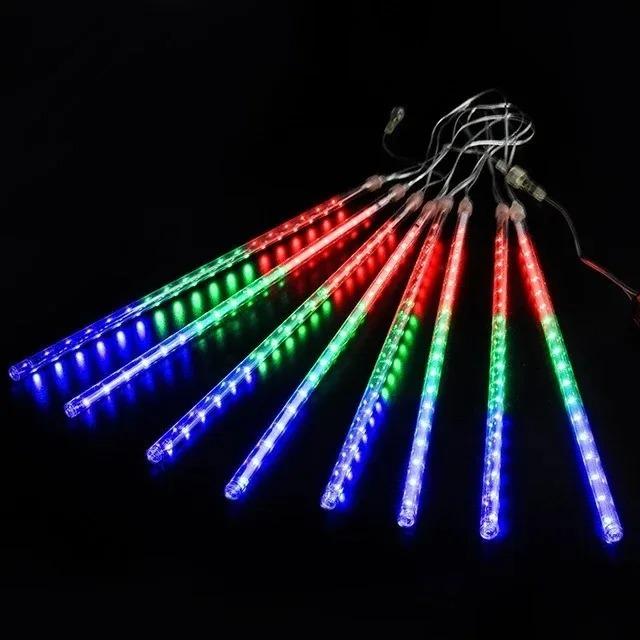 30/50cm 8Tubes Meteor Shower Rain Led Fairy String Lights Street Garlands Christmas Tree Decorations for Outdoor New Year Decor