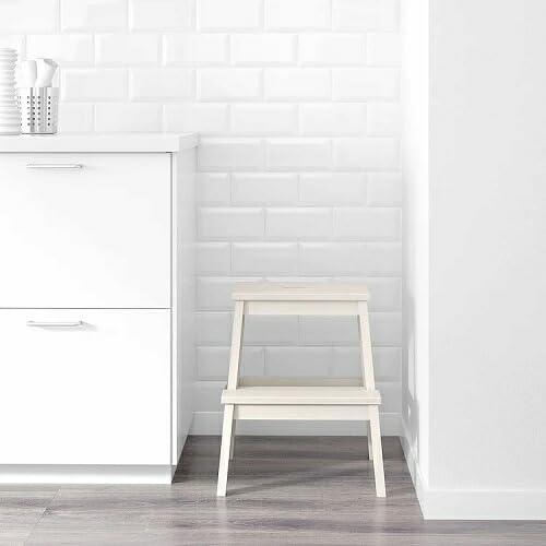 IKEA BEKV?M White Step Stool, 70178896