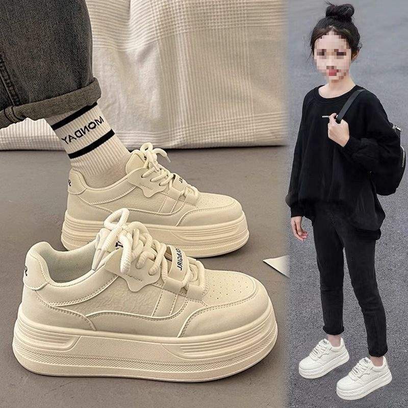 Girls little white shoes autumn children's board shoes 2025 new girls sports shoes fashion versatile children's casual shoes