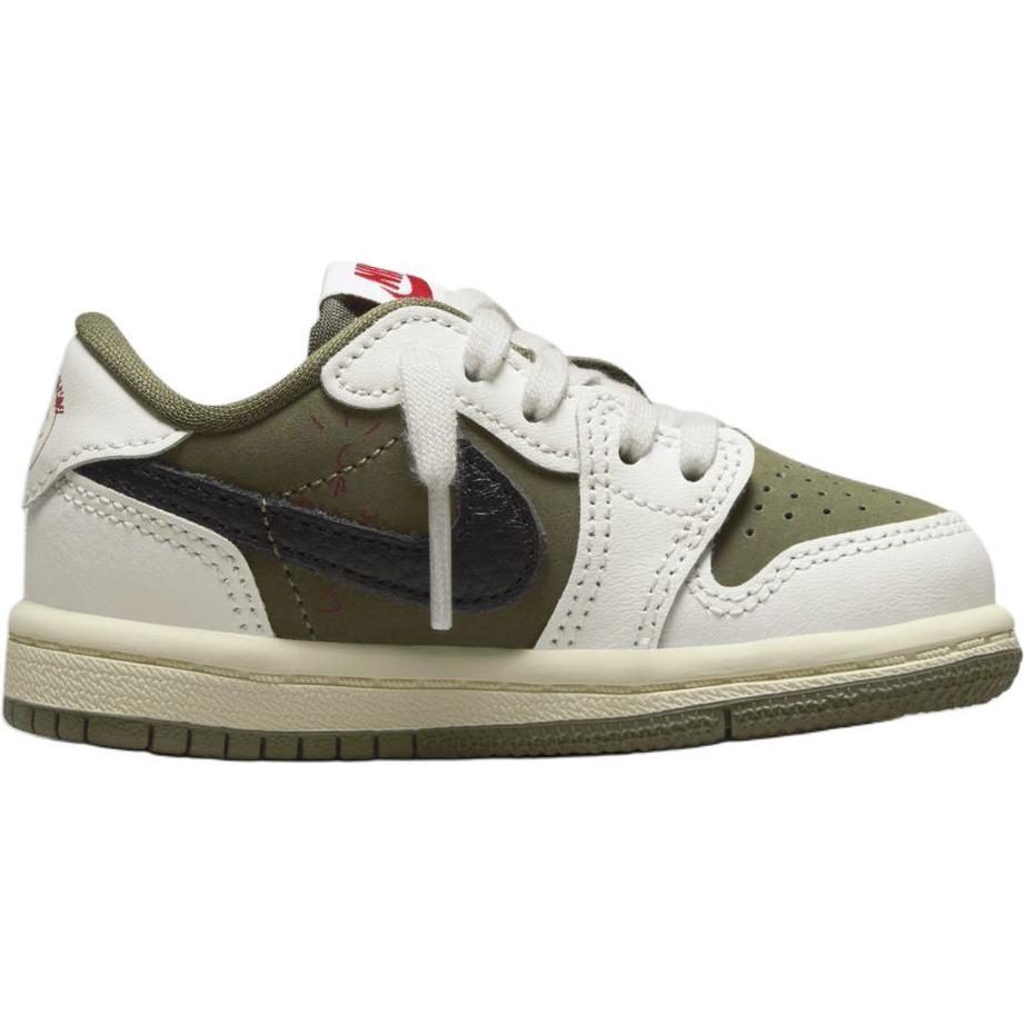 Travis Scott X Air Jordan 1 Retro Low OG SP TD Reverse Olive / Medium Olive Baby Sneakers Green Black Sail DO5441-200