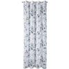 Nala Curtain 135x250 Cm White and Blue with Euro Curtain Eyelets