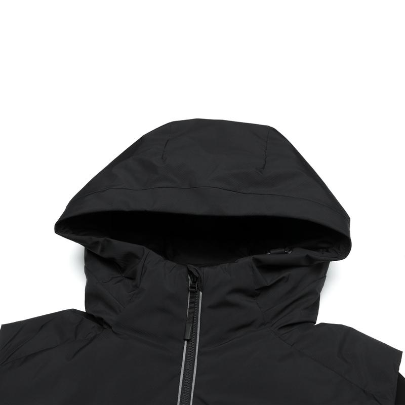 New FILA Down Jacket Men's Pitch Black A11M441906FBK