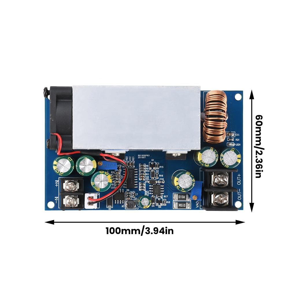 DC12-75V 600W 25A DC-DC Buck Constant Voltage Constant Current Converter Buck Regulator Adjustable Step-down Power Supply Module