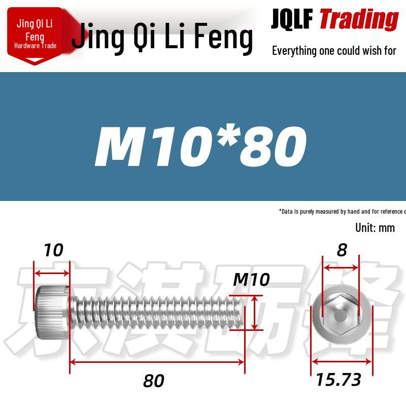 201 Stainless Steel Hex Socket Head Cap Screws M3-M27, Fully Threaded