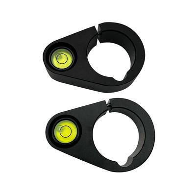 2 Piezas Nivel de Burbuja Verde para Poste Central de Fibra de Carbono Ampollas Varilla de Medición Accesorios de Mapeo Diámetro del Agujero 32 mm Metal