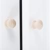 5Pcs Wood Cabinet Mini Pull Knob Round Handles Drawer Knobs for Dresser Wardrobe Door Furniture Hardware Home Decor with Screws
