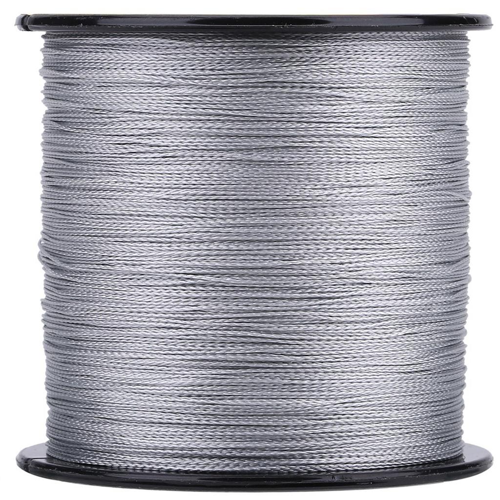 300m PE 4 Strands Super Strong Fishing Lines Multi filament Fish Rope Cord Grey (0.6)