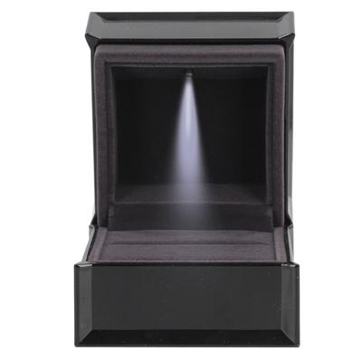 Коробка для підвіски з намистом Світлодіодне підсвічування Подарункова коробка для підвіски з намистом Оксамитова коробка для ювелірних виробів Футляр для зберігання для