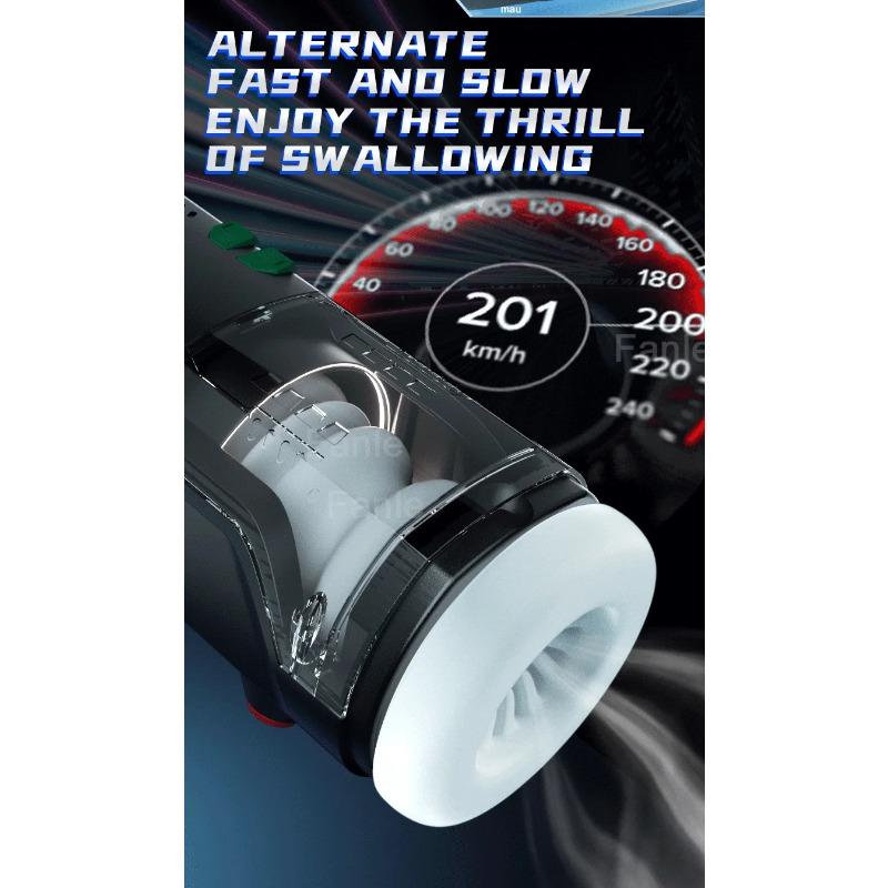 Male Masturbation Cup Automatic Telescopic Heated Sucking Pocket Pussy Blowjob Sex Machines Toy Adult Goods for Men Masturbator