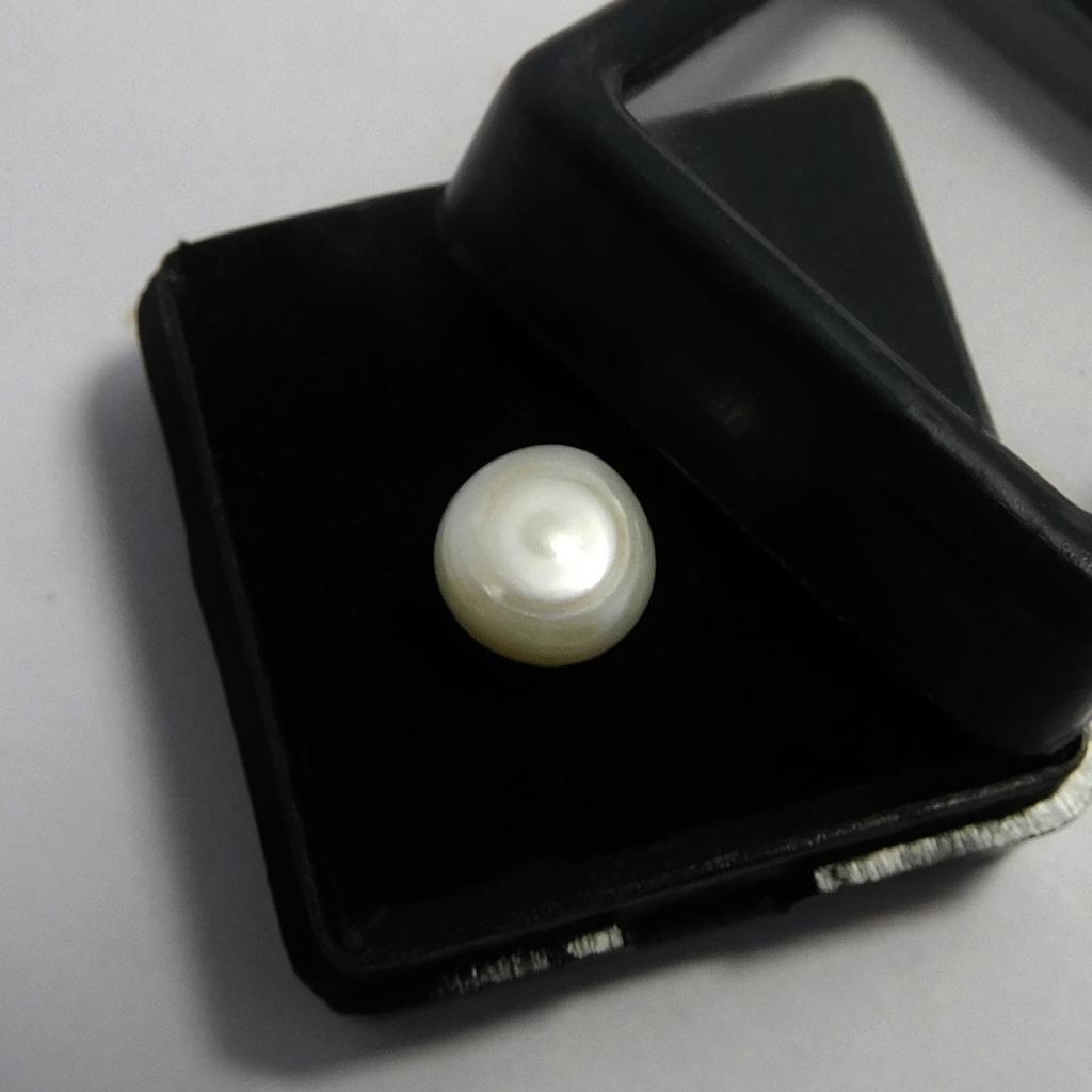 Natural White Pearl 2.45 Ct CERTIFIED Mabe South Pacific SEA Round Cut Loose Gem p-2982-h