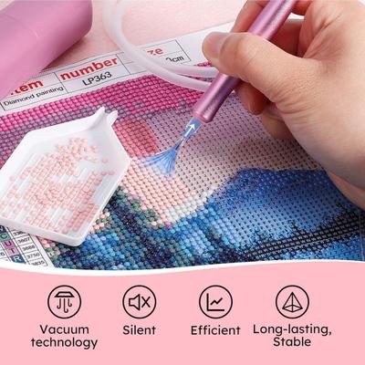 Electric Diamond Art Pen Vacuum Suction Diamond Placement Pen Automatic Diamond Art Pen for DIY Diamond Art Projects