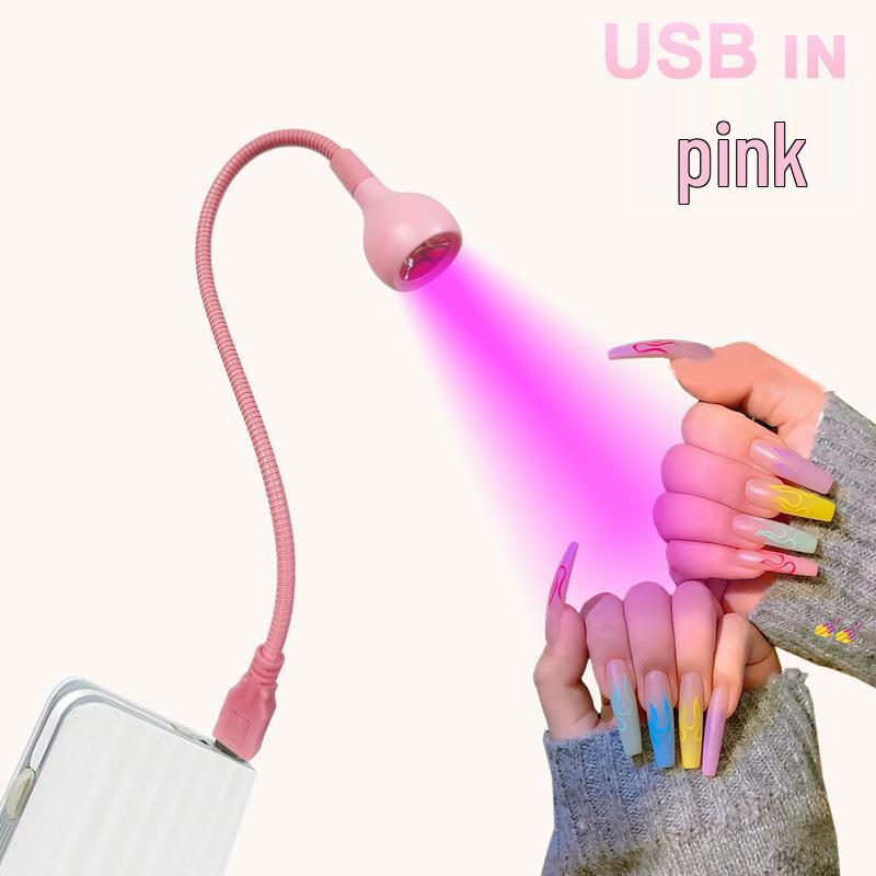Creative UV LED Gooseneck Nail Art Beauty Desk Lamp with Clip