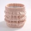 Autumn and winter scarf, couple versatile knitted wool plush solid color winter warm neck cover