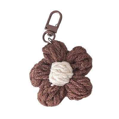 Portachiavi Fiore di Lana Coreano Incantevole Dolce Floreale Peluche Portachiavi Carino Portachiavi Ciondolo per Borsa Regali di Compleanno per Ragazza