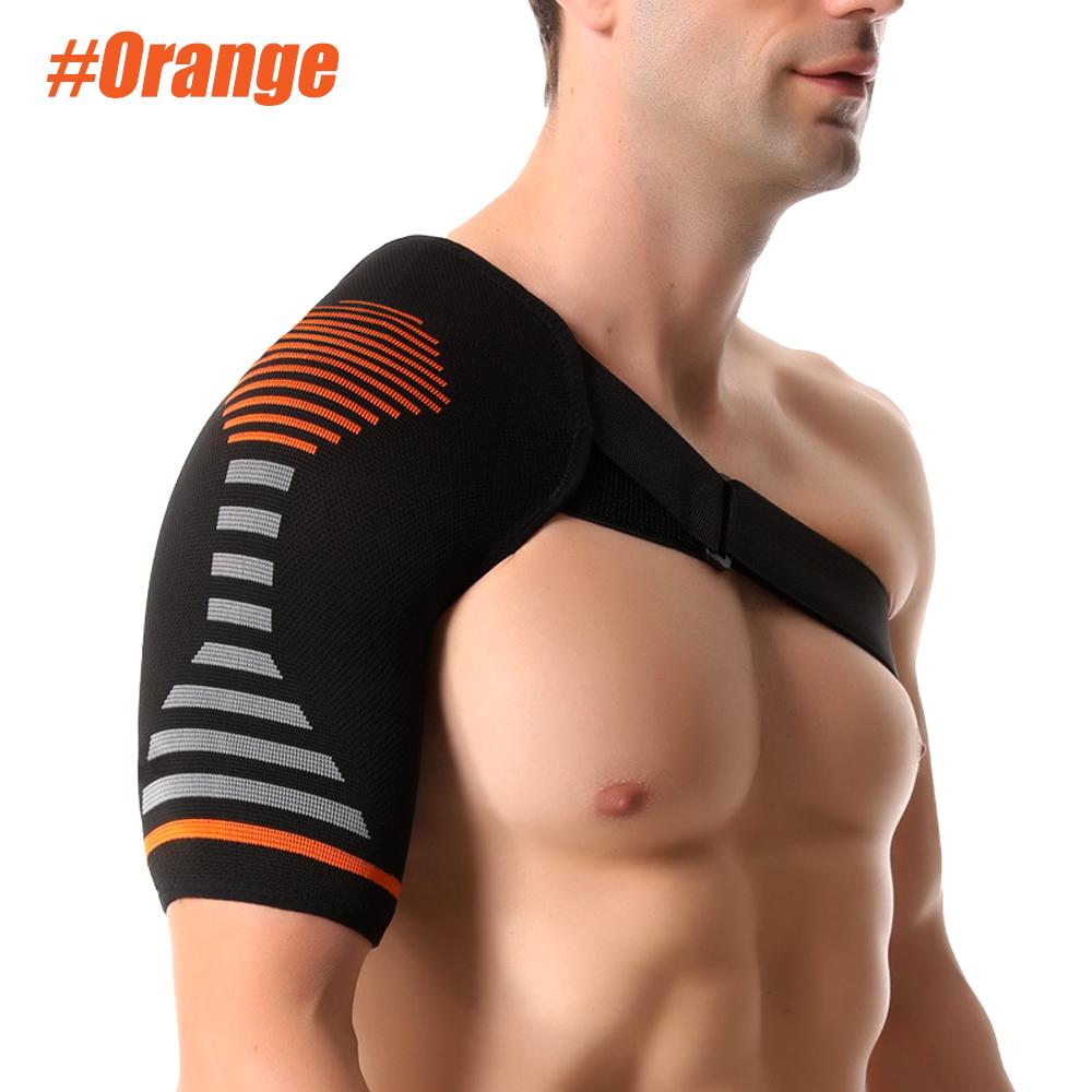 1Pcs Compression Shoulder Support,Breathable Fabric,Shock-Absorbing Shoulder Brace For Shoulder,Built-In Gel Padding