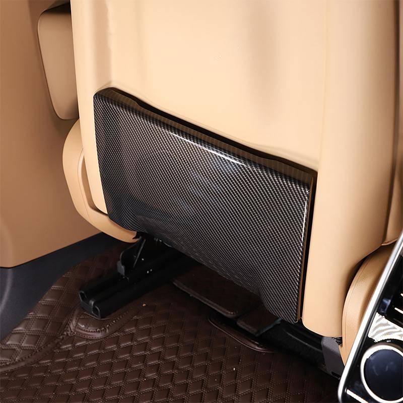 For Land Rover Range Rover Vogue Sport 2023 2024 ABS Carbon Fiber Seat Back Kick Panel Covers Car Interior Accessories