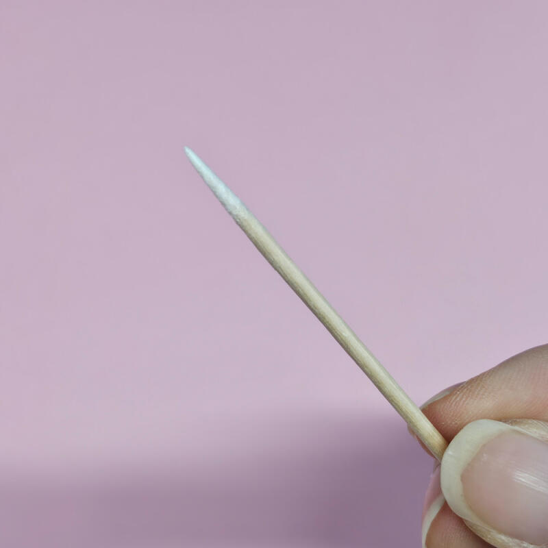 100 Pointed Slim Wood Sticks for Crevice Cleaning, Extruded Cross-Section