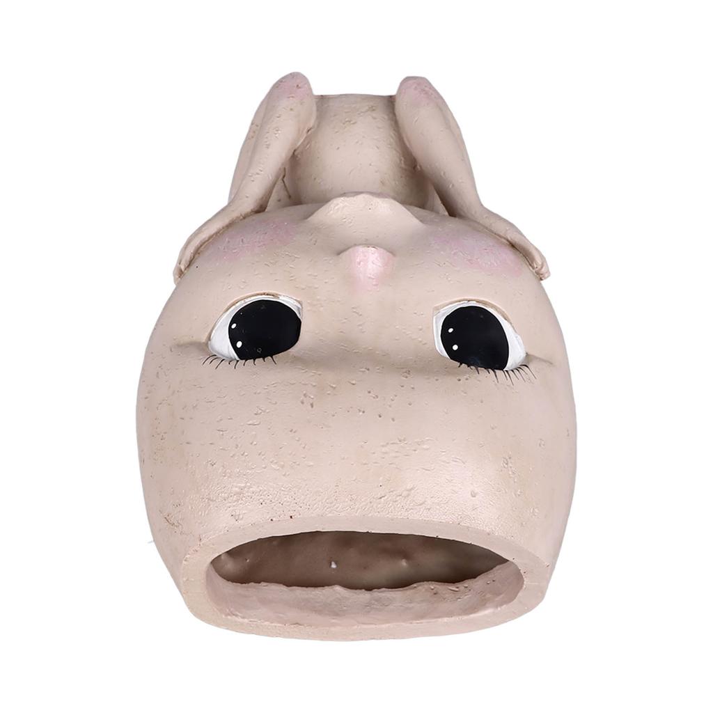 Ansiktskrukor Stor Kaliber Harts Dräneringshålsdesign Kreativt Huvud Suckulentplanteringskruka för