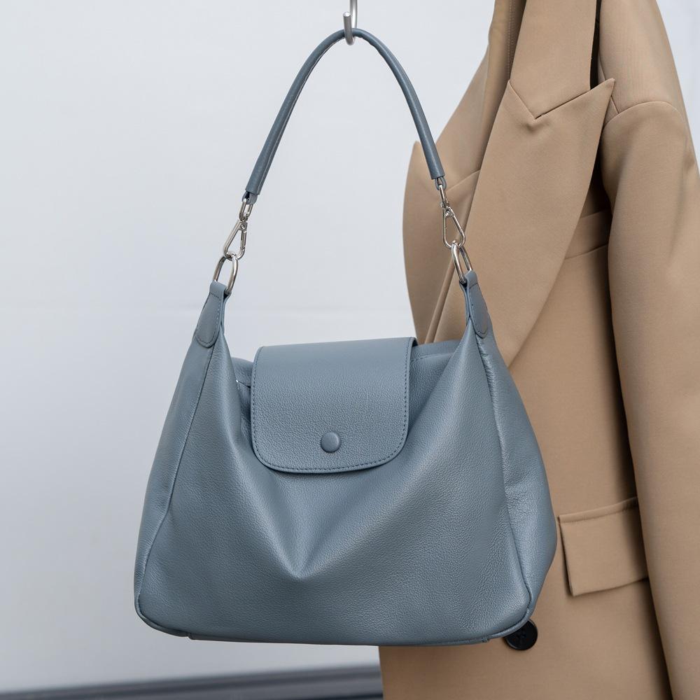 Fashionable Elegant and Simple Leather Women's Bag Crossbody Single-shoulder Bag Women's Soft Leather Tote Bag