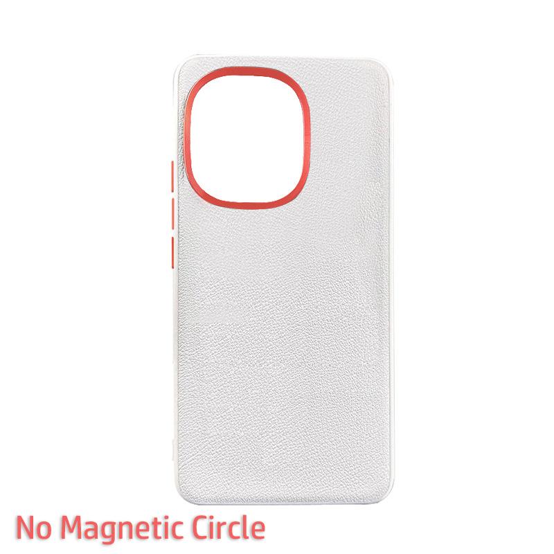 

Кожаный чехол для OnePlus 13S 1+ 13T Magsafe Металлическая алюминиевая рама Защита объектива Противоскользящая ручка Однотонная веганская кожаная крышка Artificial leather&OnePlus 13s