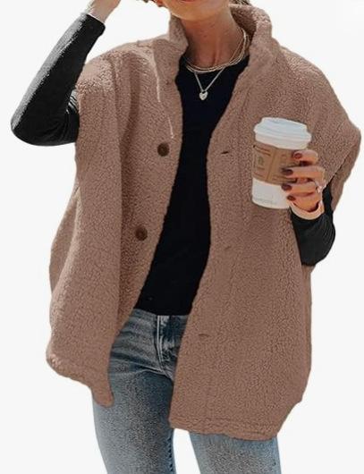 Cross-border Amazon casual versatile solid color plush vest women's winter new warm single-breasted sleeveless coat women
