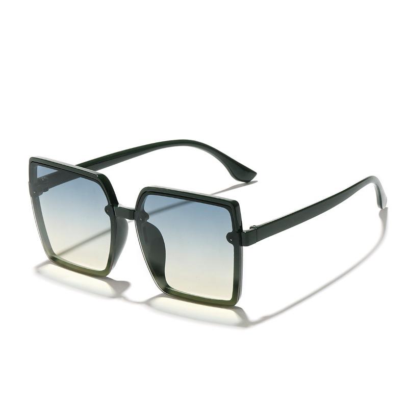 Fashion Square Sunglasses Woman Retro Vintage Gradient Sun Glasses Female Clear Lens