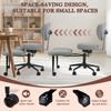 Silla de Oficina Giratoria Silla de Yoga, Meditación con Respaldo Ergonómico, Piernas Cruzadas Transpirable Cuero Sintético Ruedas, Arrodillado para Yoga en Casa, Ajustable