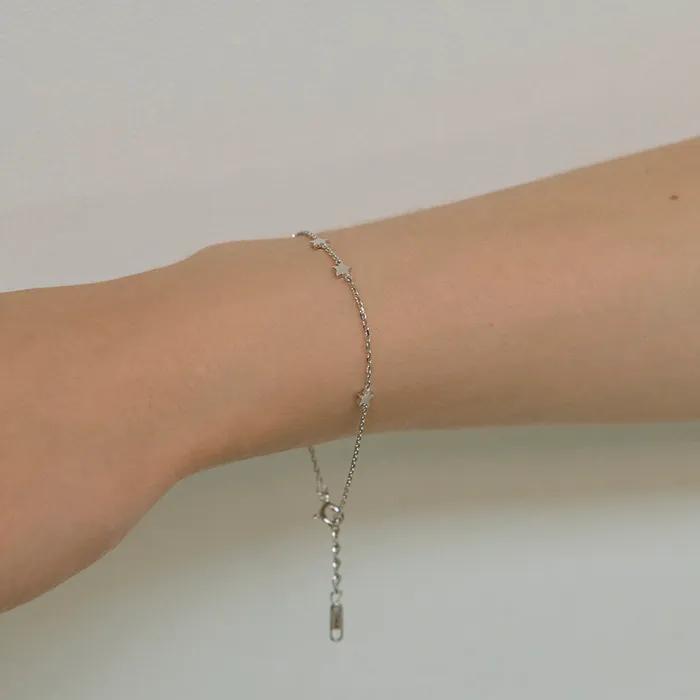 925 Silver Motte Star Bracelet