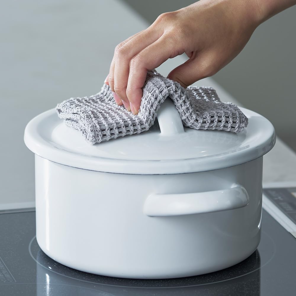 h concept ash tag Daifukin DH-090-GY1 Heavyweight 100% Cotton Dishcloth, Quick-Drying, Scrape-Away, 340 x 170mm, Made in Japan