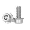 Hex Socket Head Cap Screw with Washer, 304 Stainless Steel, Sizes: M3-M12