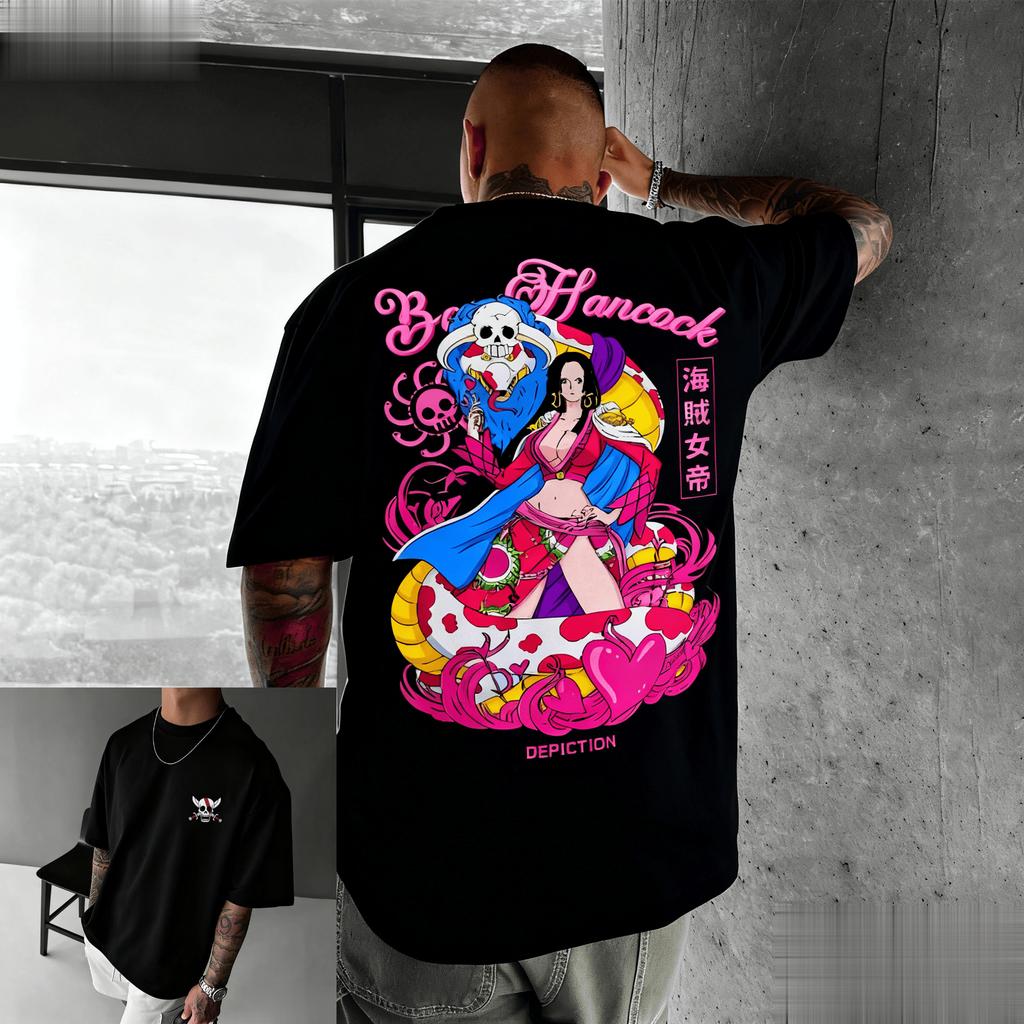 Oversized Vintage Anime One Piece Graphic T Shirt Men Women Short Sleeve Tee Streetwear Casual Top Summer Fashion Y2k Clothes