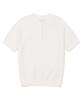 CLOVE [23Ss Clove] Half Zip-Up Knit (White)