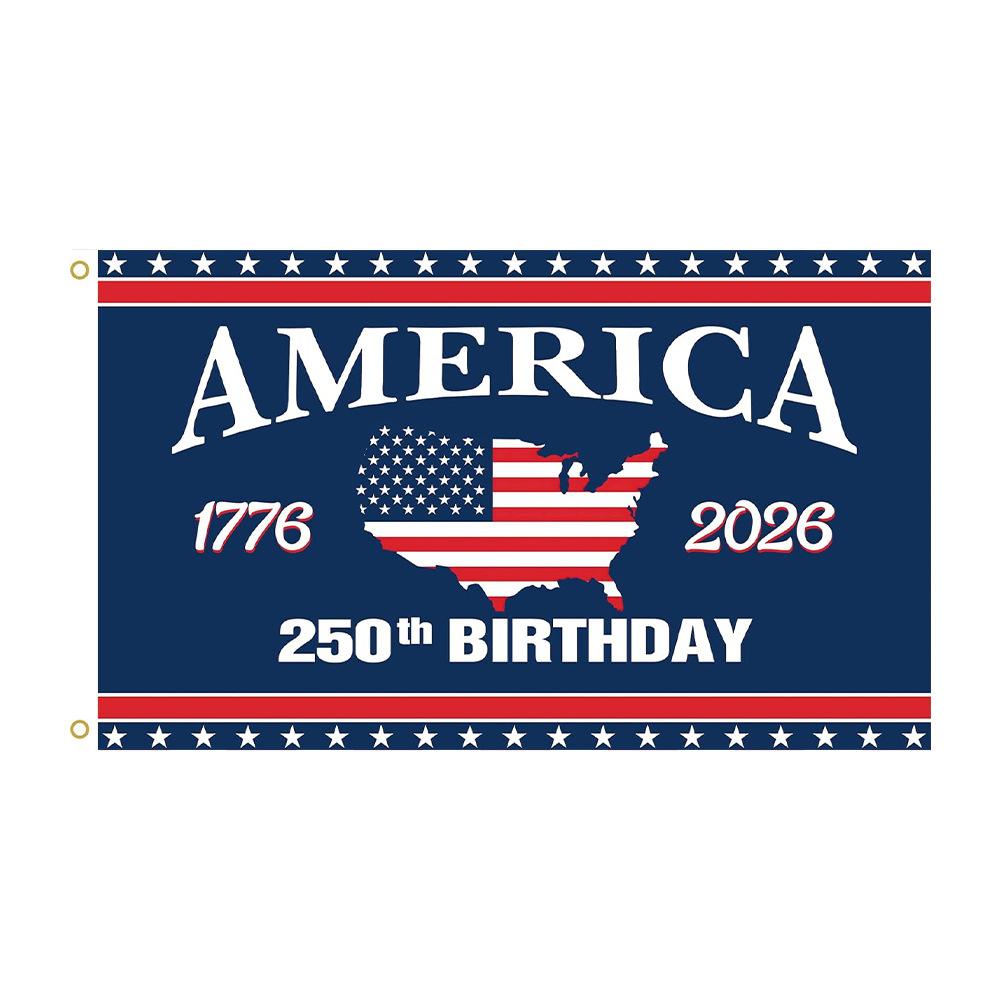 Usa Patriotic Banner Standard Size American 250th Anniversary Flag 250 Years Commemorative Flag Patriotic 3x5 Ft American Flag