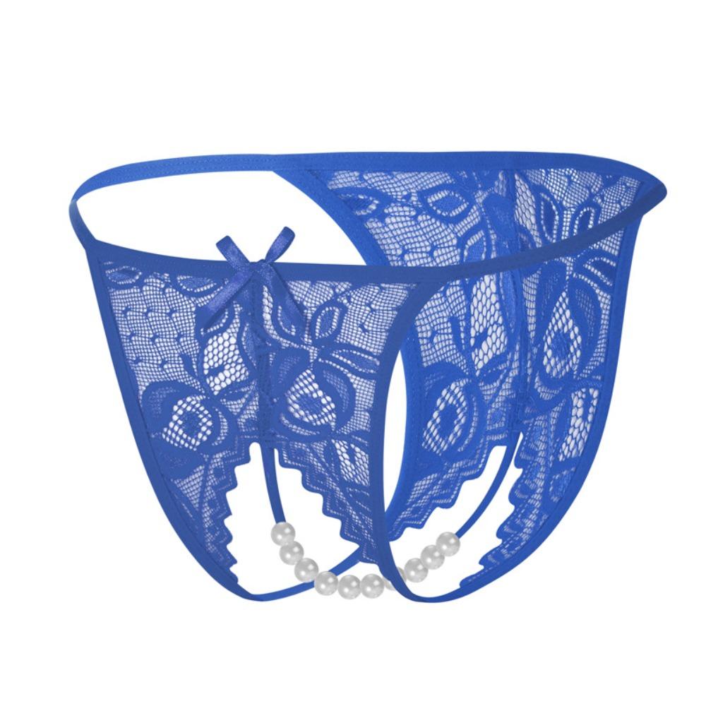 Hollow-out Mesh Lace Briefs Low-waist Women's Thong Sweet Lace Seamless Panties  Female