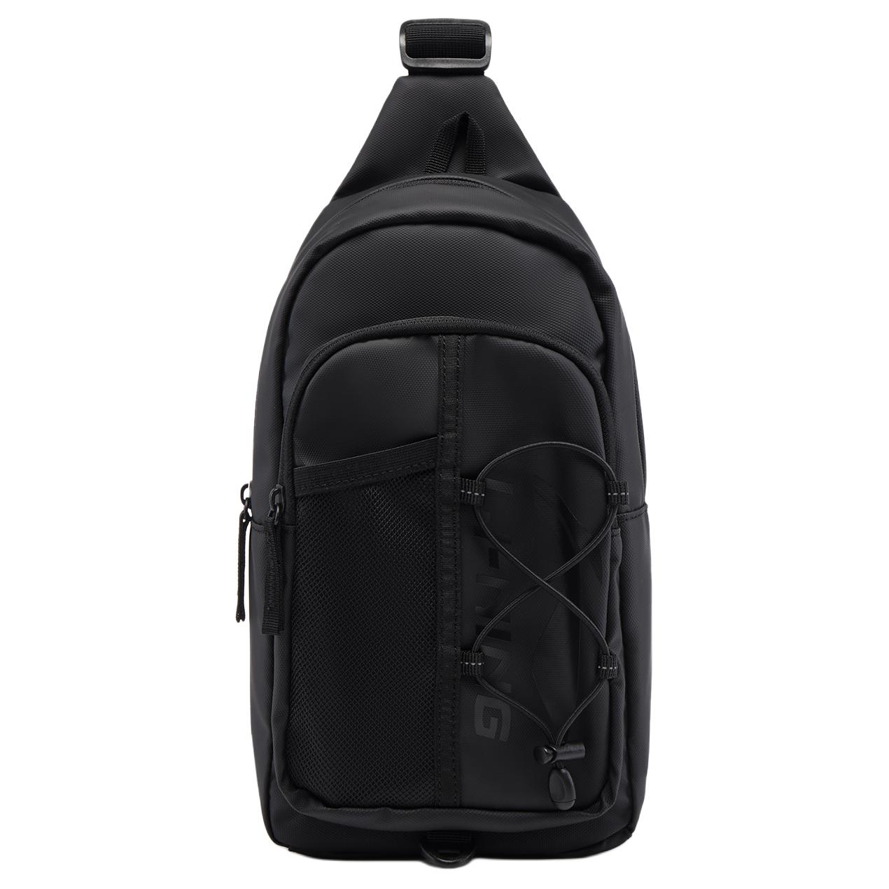 

Новая полиэстеровая сумка через плечо LiNing, сумка-слинг, обычная, унисекс, черная ABDV285-1 17.0*8.9*36.1CM