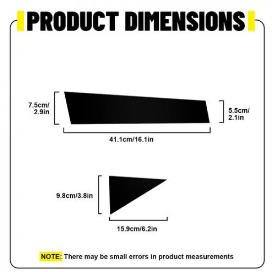 6pc For VW Passat Sedan 2011- Black Pillar Posts Door Window Cover Trim Set