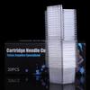 20Pcs/Box Hexagon Disposable Tattoo Needle Cartridge Needle Cups Holder Plastic Ink Cleaning Cup Stand Tattoo Cartridge Tray