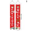 180x30cm Merry Christmas Couplet On Door Banners Party Decorative Porch Flag Oxford Cloth for Home Porch Outdoor Xmas Hanging Ornaments Supplies