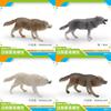 Wild Animal Model Pvc Pack With Motion Wolf Figures For Kids Learning And Decor